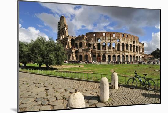 The Colosseum or Coliseum and a Roman Stone Pavement, Rome, Italy-Mauricio Abreu-Mounted Photographic Print