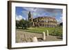 The Colosseum or Coliseum and a Roman Stone Pavement, Rome, Italy-Mauricio Abreu-Framed Photographic Print