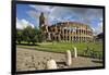 The Colosseum or Coliseum and a Roman Stone Pavement, Rome, Italy-Mauricio Abreu-Framed Photographic Print