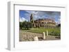 The Colosseum or Coliseum and a Roman Stone Pavement, Rome, Italy-Mauricio Abreu-Framed Photographic Print