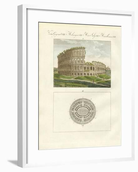 The Colosseum or the Amphitheatre of Emperor Flavius Vespasianus-null-Framed Giclee Print