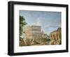 The Colosseum, Rome-Giovanni Paolo Pannini-Framed Giclee Print