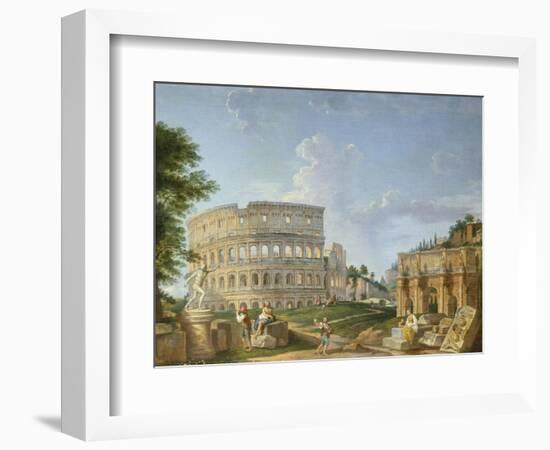 The Colosseum, Rome-Giovanni Paolo Pannini-Framed Giclee Print