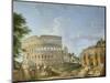 The Colosseum, Rome-Giovanni Paolo Pannini-Mounted Giclee Print