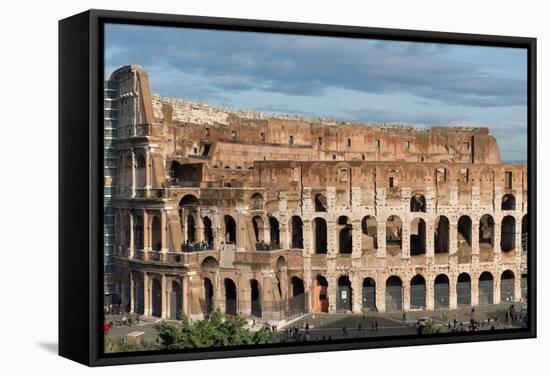 The Colosseum, UNESCO World Heritage Site, Rome, Lazio, Italy, Europe-Carlo Morucchio-Framed Stretched Canvas