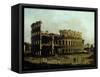 The Colosseum-Canaletto-Framed Stretched Canvas