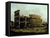 The Colosseum-Canaletto-Framed Stretched Canvas