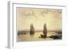 'The Colossi of Memnon, at Thebes, during the Inundation', Egypt, c1845-David Roberts-Framed Giclee Print