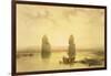 The Colossi of Memnon, at Thebes, During the Inundation, from "Egypt and Nubia," Vol.1-David Roberts-Framed Giclee Print