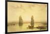 The Colossi of Memnon, at Thebes, During the Inundation, from "Egypt and Nubia," Vol.1-David Roberts-Framed Giclee Print