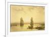 The Colossi of Memnon, at Thebes, During the Inundation, from "Egypt and Nubia," Vol.1-David Roberts-Framed Premium Giclee Print