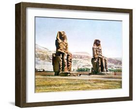 The Colossi of Memnon, Egypt, 20th Century-null-Framed Giclee Print