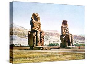 The Colossi of Memnon, Egypt, 20th Century-null-Stretched Canvas