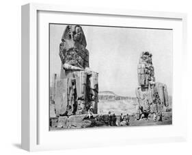 The Colossi of Memnon, Luxor (Thebe), Egypt, C1922-null-Framed Giclee Print