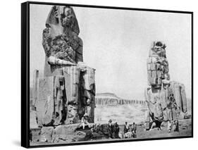 The Colossi of Memnon, Luxor (Thebe), Egypt, C1922-null-Framed Stretched Canvas