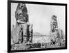 The Colossi of Memnon, Luxor (Thebe), Egypt, C1922-null-Framed Giclee Print