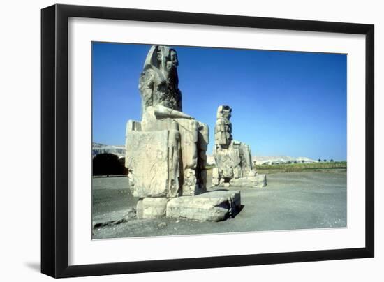 The Colossi of Memnon, Luxor West Bank, Egypt, C1400 Bc-CM Dixon-Framed Premium Photographic Print