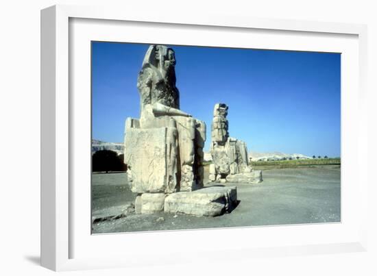 The Colossi of Memnon, Luxor West Bank, Egypt, C1400 Bc-CM Dixon-Framed Premium Photographic Print