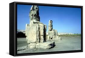 The Colossi of Memnon, Luxor West Bank, Egypt, C1400 Bc-CM Dixon-Framed Stretched Canvas