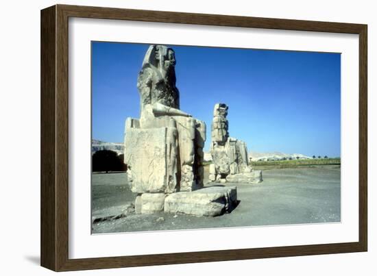 The Colossi of Memnon, Luxor West Bank, Egypt, C1400 Bc-CM Dixon-Framed Photographic Print