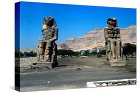 The Colossi of Memnon, Near the Valley of the Kings, Egypt, 14th Century Bc-null-Stretched Canvas