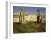 The Colossi of Memnon, near Thebes, Egypt-English Photographer-Framed Giclee Print