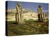 The Colossi of Memnon, near Thebes, Egypt-English Photographer-Stretched Canvas