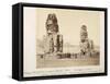 The Colossi of Memnon, Statues of Amenhotep III, XVIII Dynasty, c.1375-1358 BC-Francis Bedford-Framed Stretched Canvas