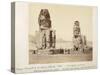 The Colossi of Memnon, Statues of Amenhotep III, XVIII Dynasty, c.1375-1358 BC-Francis Bedford-Stretched Canvas