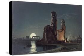 The Colossi of Memnon, Thebes, c.1872-Carl Friedrich Heinrich Werner-Stretched Canvas