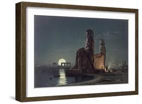 The Colossi of Memnon, Thebes, c.1872-Carl Friedrich Heinrich Werner-Framed Giclee Print