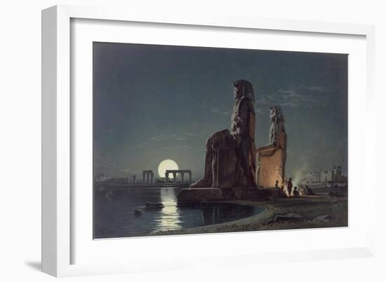 The Colossi of Memnon, Thebes, c.1872-Carl Friedrich Heinrich Werner-Framed Giclee Print