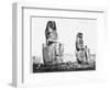 The Colossi of Memnon, Thebes, Egypt, 1860-Francis Frith-Framed Photographic Print