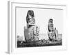 The Colossi of Memnon, Thebes, Egypt, 1860-Francis Frith-Framed Photographic Print