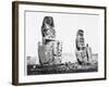 The Colossi of Memnon, Thebes, Egypt, 1860-Francis Frith-Framed Photographic Print