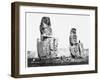 The Colossi of Memnon, Thebes, Egypt, 1860-Francis Frith-Framed Photographic Print