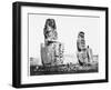 The Colossi of Memnon, Thebes, Egypt, 1860-Francis Frith-Framed Photographic Print