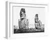 The Colossi of Memnon, Thebes, Egypt, 1860-Francis Frith-Framed Photographic Print