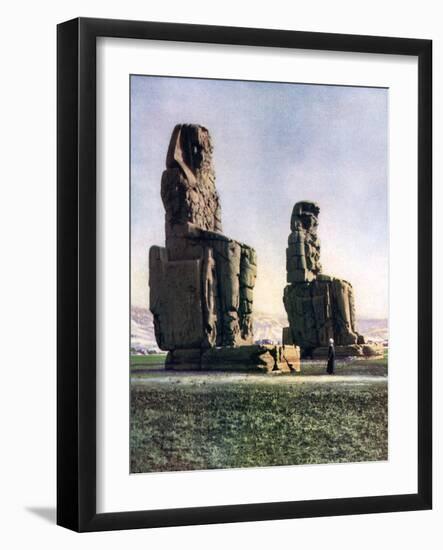 The Colossi of Memnon, Thebes, Egypt, 1933-1934-Donald Mcleish-Framed Giclee Print