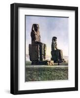 The Colossi of Memnon, Thebes, Egypt, 1933-1934-Donald Mcleish-Framed Premium Giclee Print