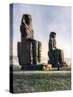 The Colossi of Memnon, Thebes, Egypt, 1933-1934-Donald Mcleish-Stretched Canvas