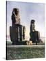The Colossi of Memnon, Thebes, Egypt, 1933-1934-Donald Mcleish-Stretched Canvas