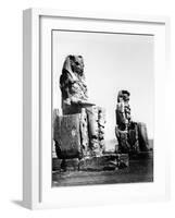 The Colossi of Memnon, Thebes, Nubia, Egypt, 1878-Felix Bonfils-Framed Giclee Print