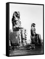 The Colossi of Memnon, Thebes, Nubia, Egypt, 1878-Felix Bonfils-Framed Stretched Canvas