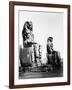 The Colossi of Memnon, Thebes, Nubia, Egypt, 1878-Felix Bonfils-Framed Giclee Print