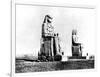 The Colossi of Memnon, Thebes, Nubia, Egypt, 1887-Henri Bechard-Framed Giclee Print