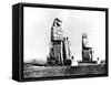 The Colossi of Memnon, Thebes, Nubia, Egypt, 1887-Henri Bechard-Framed Stretched Canvas