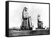 The Colossi of Memnon, Thebes, Nubia, Egypt, 1887-Henri Bechard-Framed Stretched Canvas