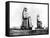 The Colossi of Memnon, Thebes, Nubia, Egypt, 1887-Henri Bechard-Framed Stretched Canvas
