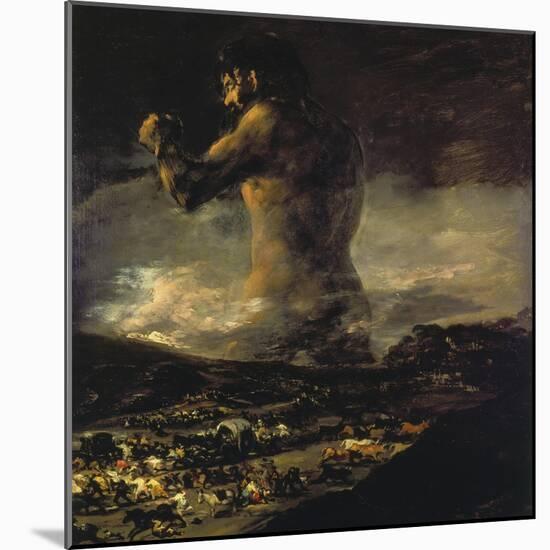 The Colossus, 1808/1812-Francisco de Goya-Mounted Giclee Print